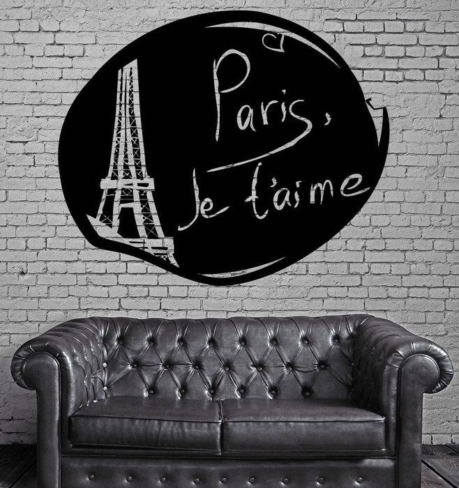 Paris Wall Stickers France Europe Eiffel Tower Travel Vinyl Decal Unique Gift (ig932)