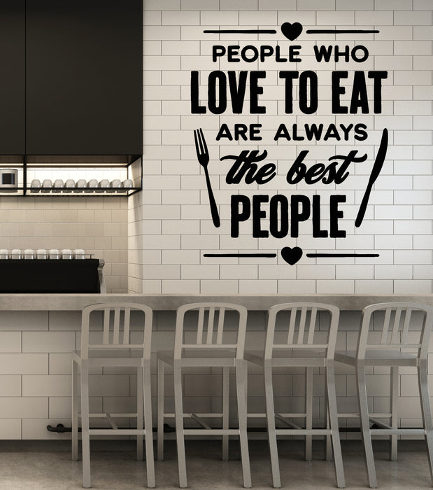 Vinyl Wall Decal Kitchen Cafe Shop Dining Room Restaurant Quote Words Stickers Mural (g2900)