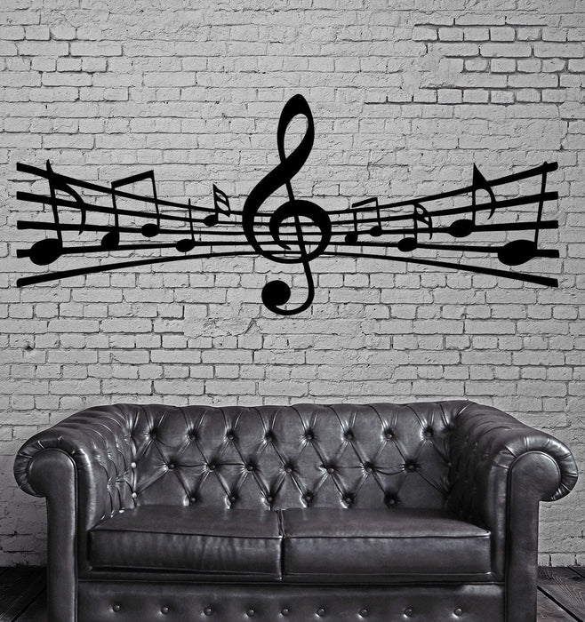 Wall Vinyl Sticker Notes Music Paper Song Composing Art Unique Gift (m030)