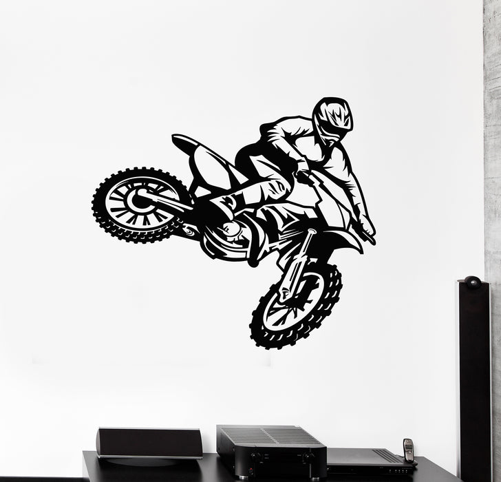 Vinyl Wall Decal Freestyle Bike Sport Race Motor Speed Extreme Stickers Mural (g6209)