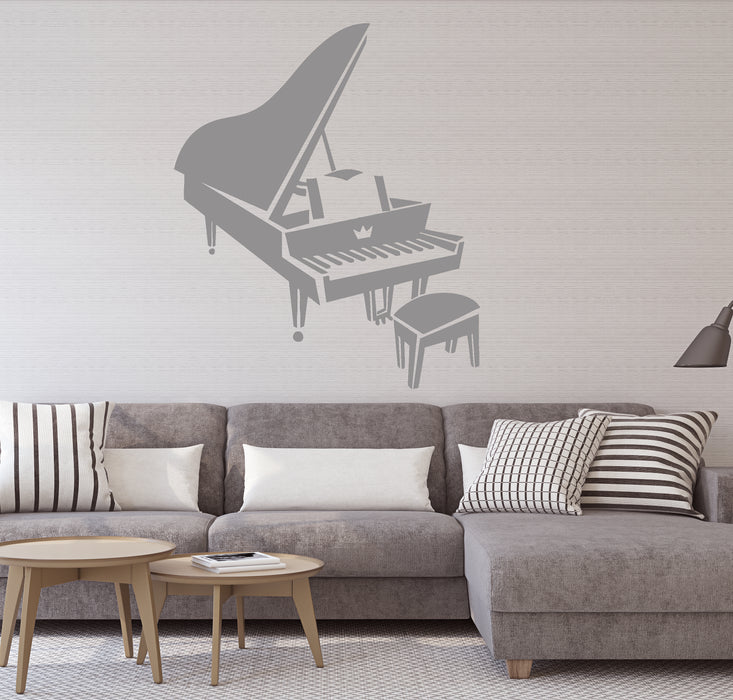 Vinyl Decal Piano Music Musical Instrument Art Wall Stickers Mural Unique Gift (ig2787)
