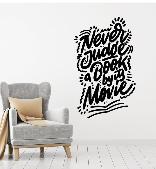 Vinyl Wall Decal Reading Room Book Shop Quote Words Stickers Mural (g3523)