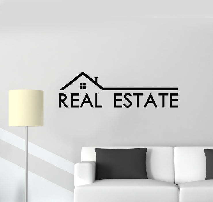 Vinyl Wall Decal Real Estate Agency Realtor Property Agent House Stickers Mural (g725)