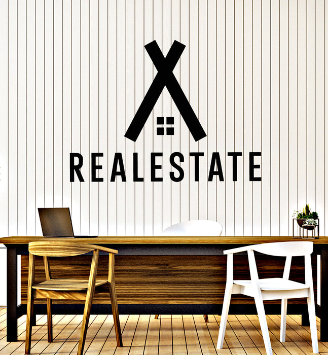Vinyl Wall Decal Realtor Real Estate Agency House Office Work Stickers Mural (g7553)