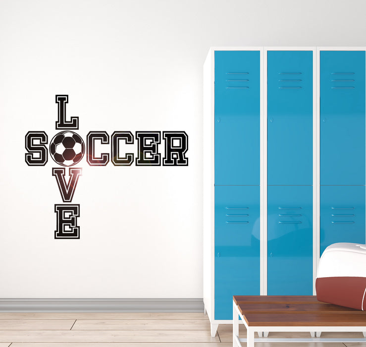 Vinyl Wall Decal Soccer Ball Quote Boy Room Sports Decor Art Stickers Unique Gift (ig3519)