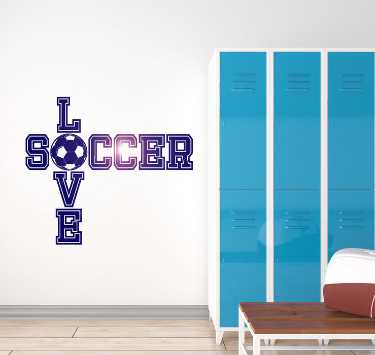 Vinyl Wall Decal Soccer Ball Quote Boy Room Sports Decor Art Stickers Unique Gift (ig3519)