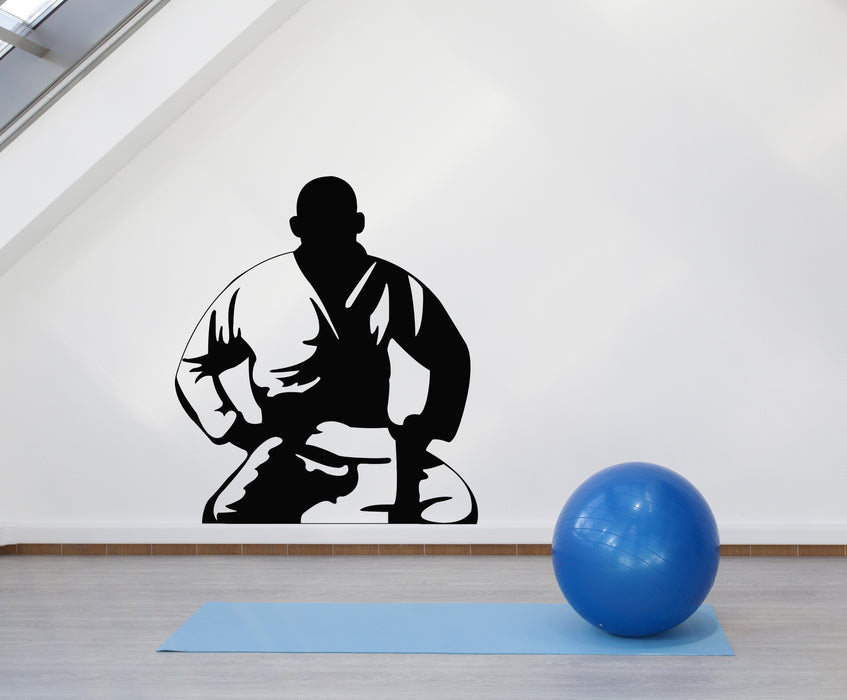Vinyl Wall Decal JIu Jitsu Martial Arts Gym Fight Sports Art Stickers Mural (g5866)
