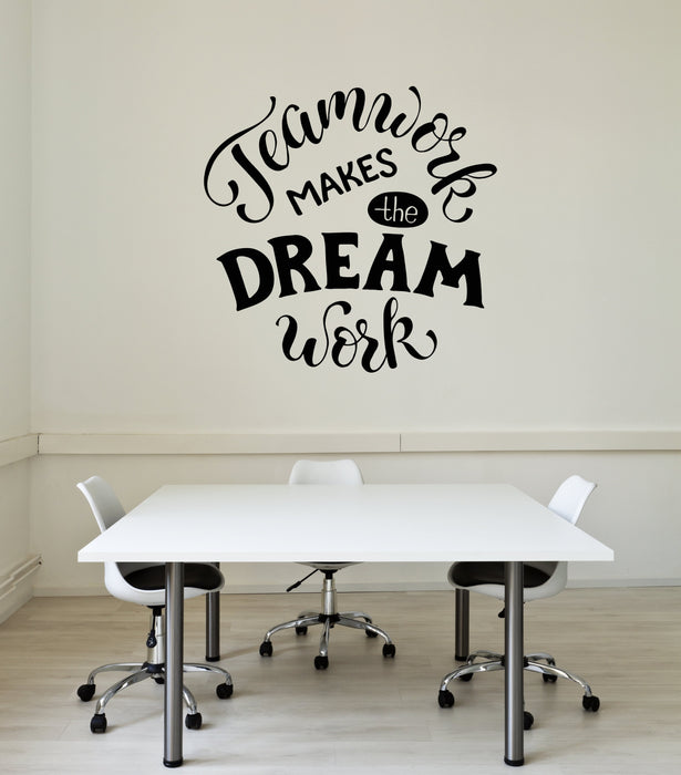 Vinyl Wall Decal Teamwork Inspirational Motivational Quote Office Interior Stickers Mural (ig5913)