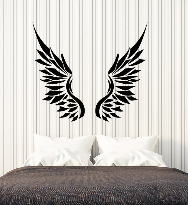 Vinyl Wall Decal Wings Angel Bird Feathers Interior Design Stickers (3520ig)