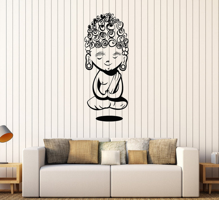 Vinyl Wall Decal Child Buddha Meditation Buddhism Yoga Stickers Unique Gift (278ig)