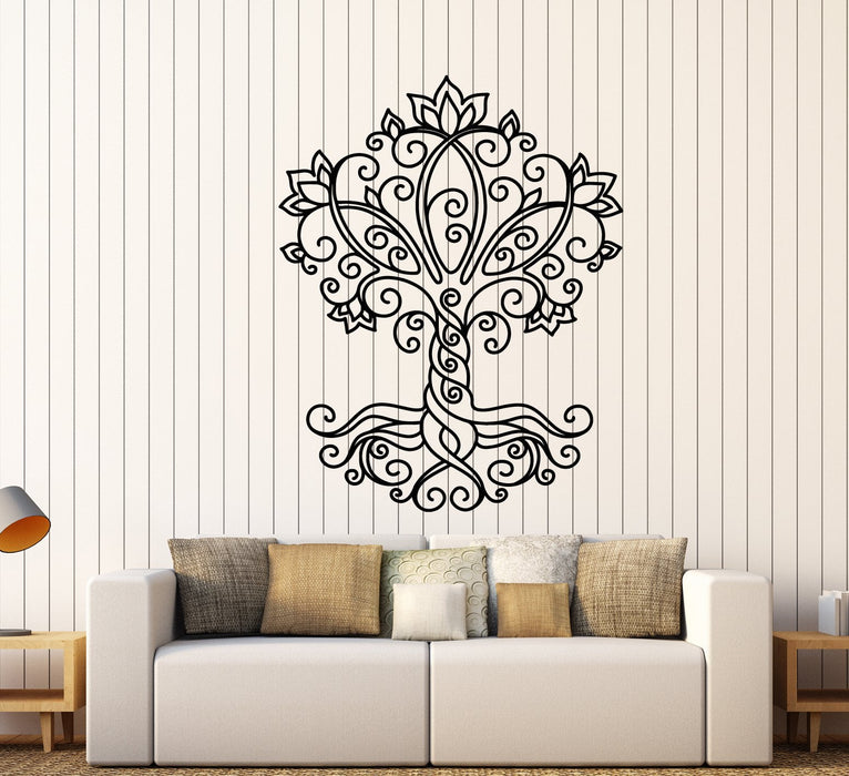 Vinyl Wall Decal Tree of Life Nature Celtic Ornament Stickers (2376ig)