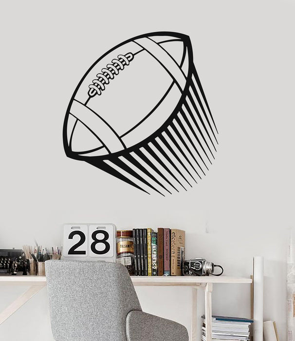 Vinyl Wall Decal Football Sport Flying Ball Teen Room Stickers Mural Unique Gift (ig218)
