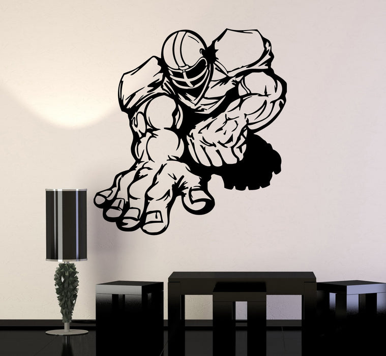 Vinyl Wall Decal American Football Player Sports Cool Design Stickers Unique Gift (ig275)