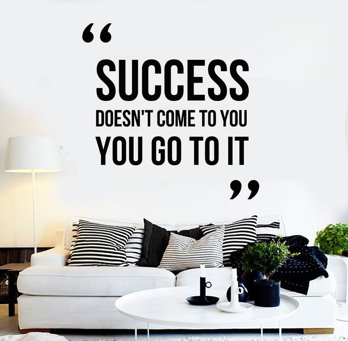 Vinyl Wall Decal Motivation Quote Success Office Inspire Stickers Unique Gift (ig4408)
