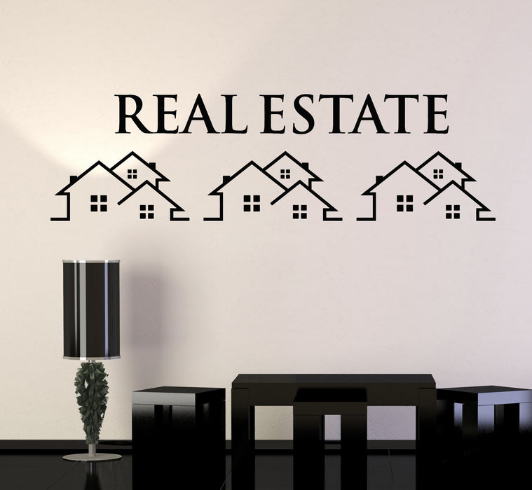 Vinyl Wall Decal Real Estate Agency Rent Home Stickers Mural Unique Gift (ig4924)