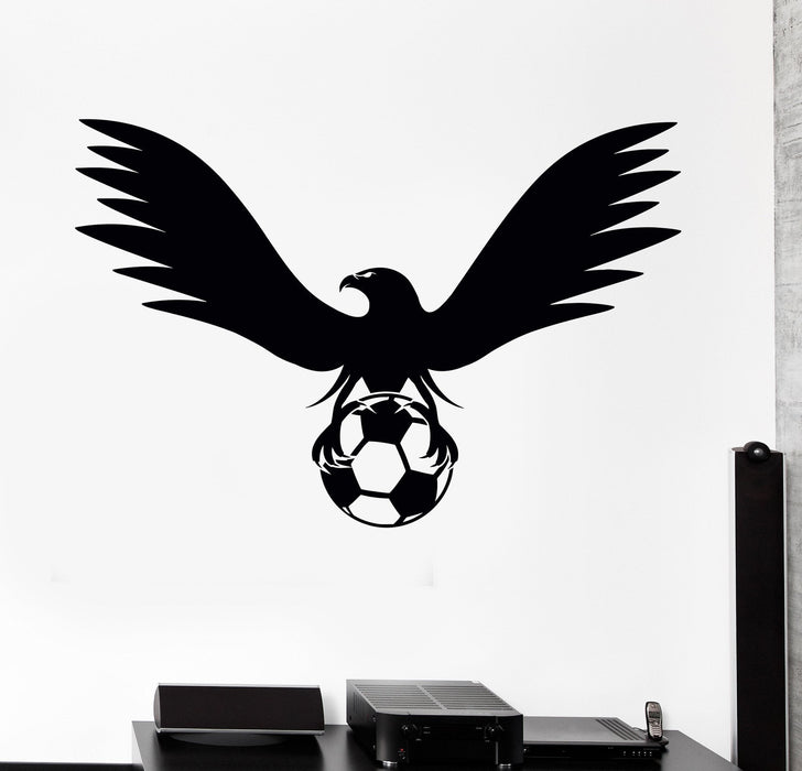 Vinyl Wall Decal Soccer Ball Mascot Bird Sports Room Stickers Unique Gift (557ig)