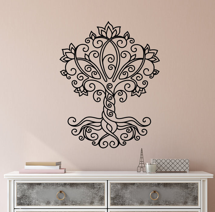 Vinyl Wall Decal Tree of Life Nature Celtic Ornament Stickers (2376ig)