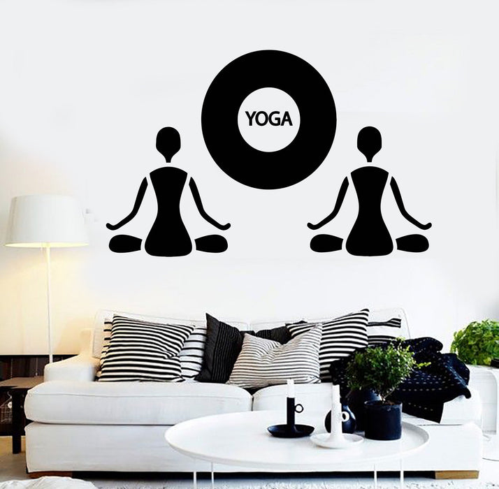 Vinyl Wall Decal Yoga Zen Meditation Buddhism Art Stickers Unique Gift (504ig)