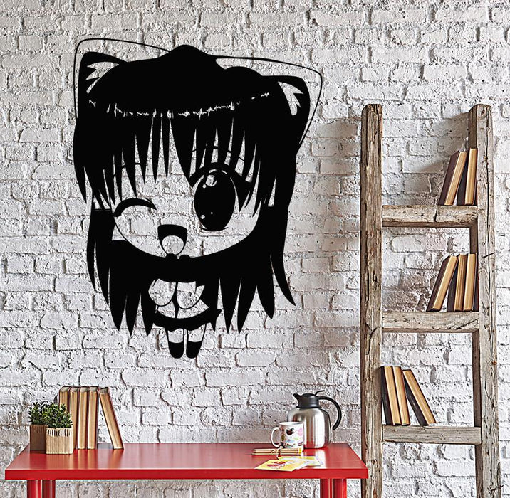 Vinyl Wall Decal Manga Anime Girl Kids Room Stickers Mural Unique Gift (ig4260)