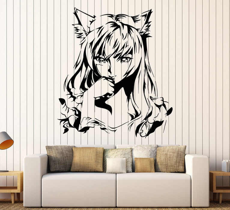 Vinyl Wall Decal Anime Girl Manga Room Art Kids Child Stickers Mural Unique Gift (ig4627)