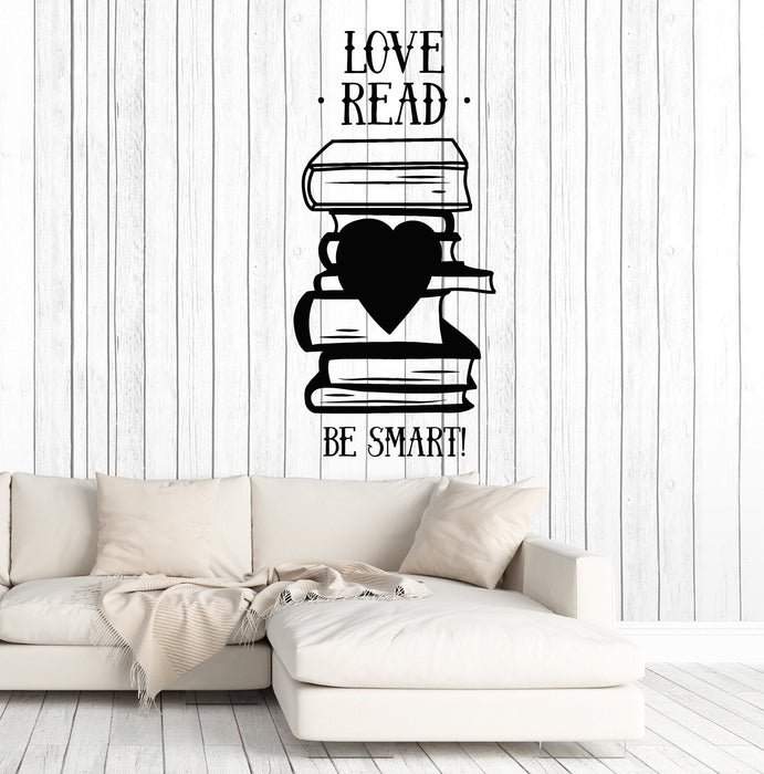 Vinyl Wall Decal Books Quote Library Book Shop Reading Room Stickers Unique Gift (ig4932)