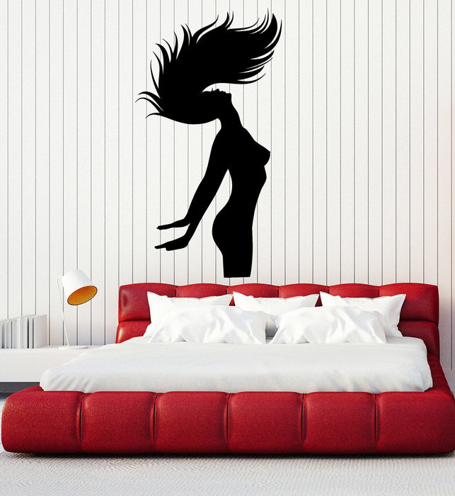Vinyl Wall Decal Silhouette Naked Woman Bedroom Bathroom Decor Stickers Unique Gift (ig4714)