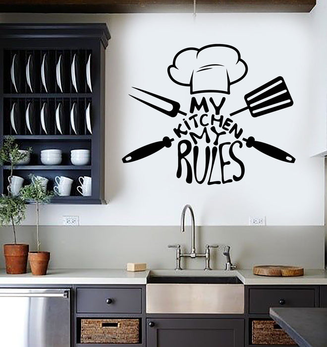 Vinyl Wall Decal Kitchen Quote Chef Restaurant Stickers Mural Unique Gift (ig3705)