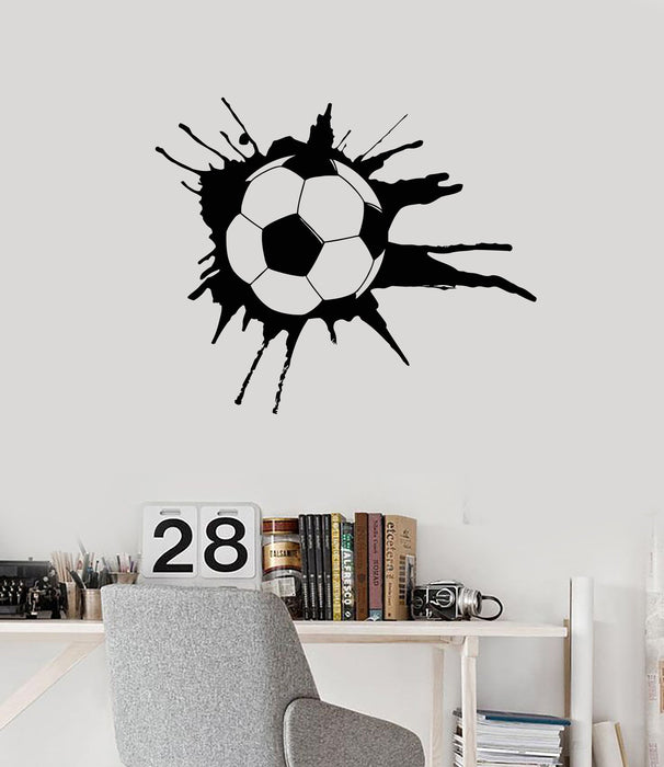 Wall Decal Soccer Sport Ball Sports Fans Boys Room Art Vinyl Stickers Unique Gift (ig2858)