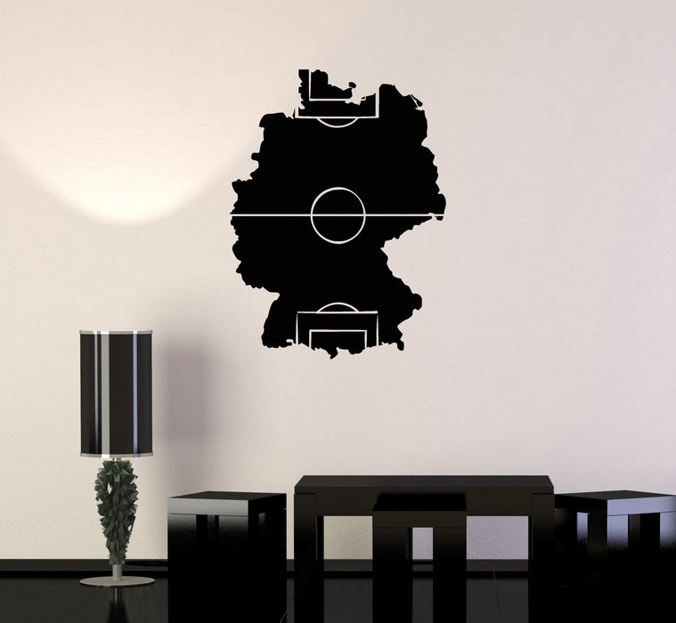 Vinyl Decal Soccer Field Football Sports Fan Boys Room Wall Stickers Unique Gift (ig2768)