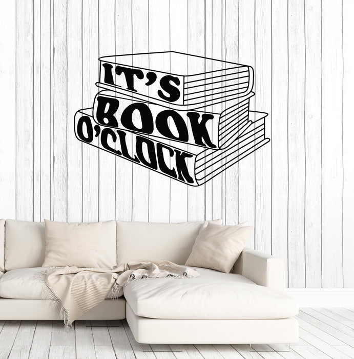 Vinyl Wall Decal Books Quote Booklover Library Reading Room Art Stickers Mural Unique Gift (ig5093)