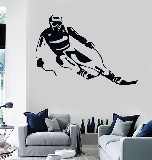 Wall Stickers Vinyl Decal Ski Winter Sport Skier Extreme Living Room (z1630)