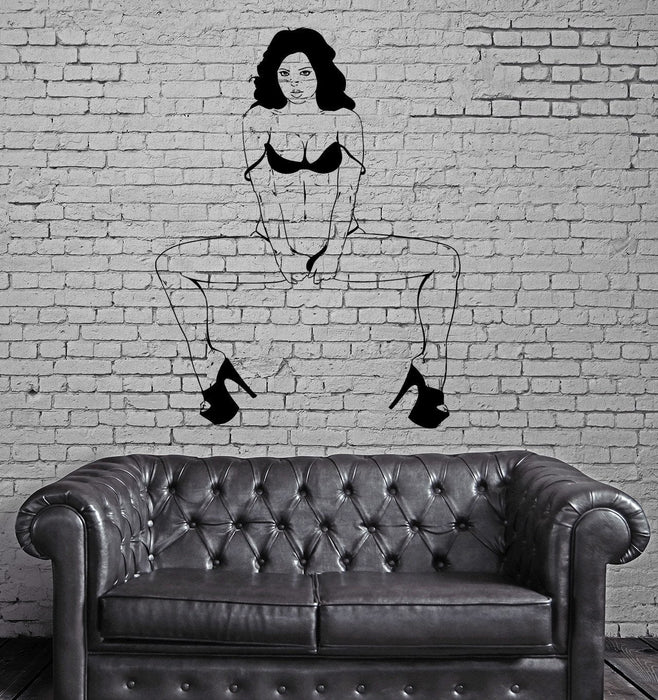 Super Sexy Naked Nude Girl Wih Boobs Decor Wall Stickers Vinyl Decal  (z2320)