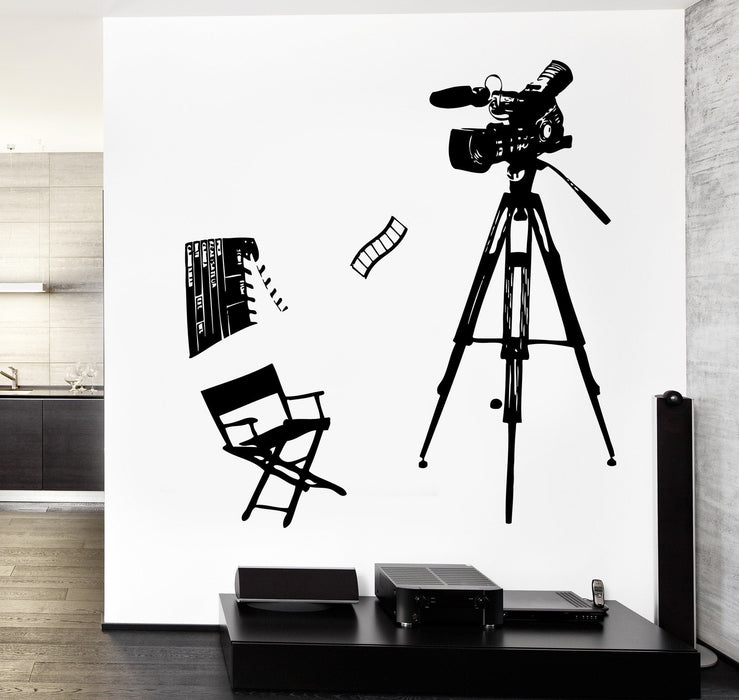 Wall Stickers Vinyl Decal Hollywood Stars Movie Cinema Camera Decor Unique Gift z3763