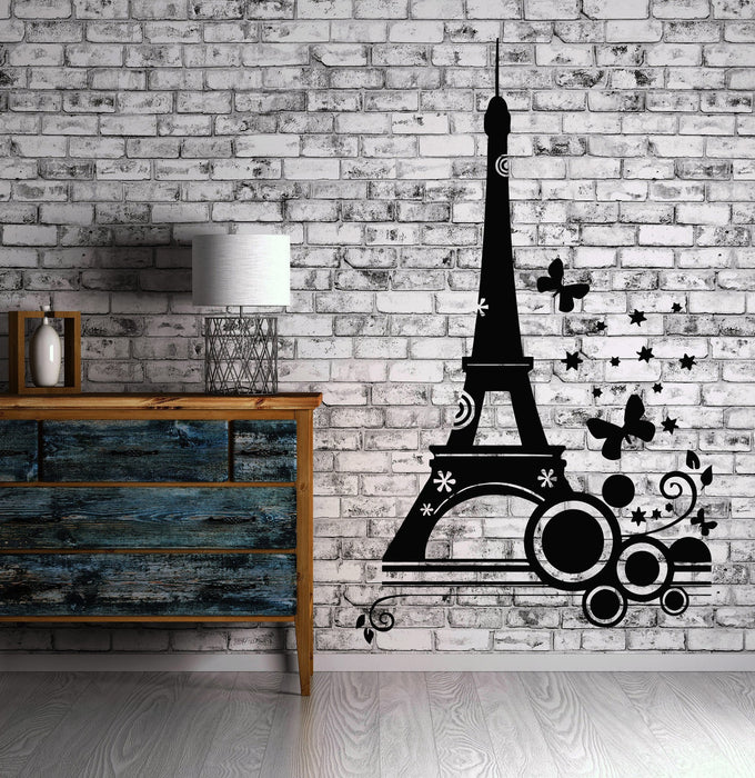 Eiffel Tower Paris Europe Tourist Mural Wall Art Decor Vinyl Sticker Unique Gift z757
