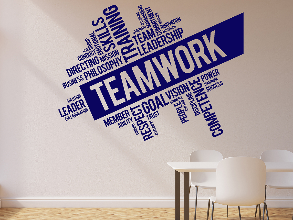 office teamwork wall stickers decals