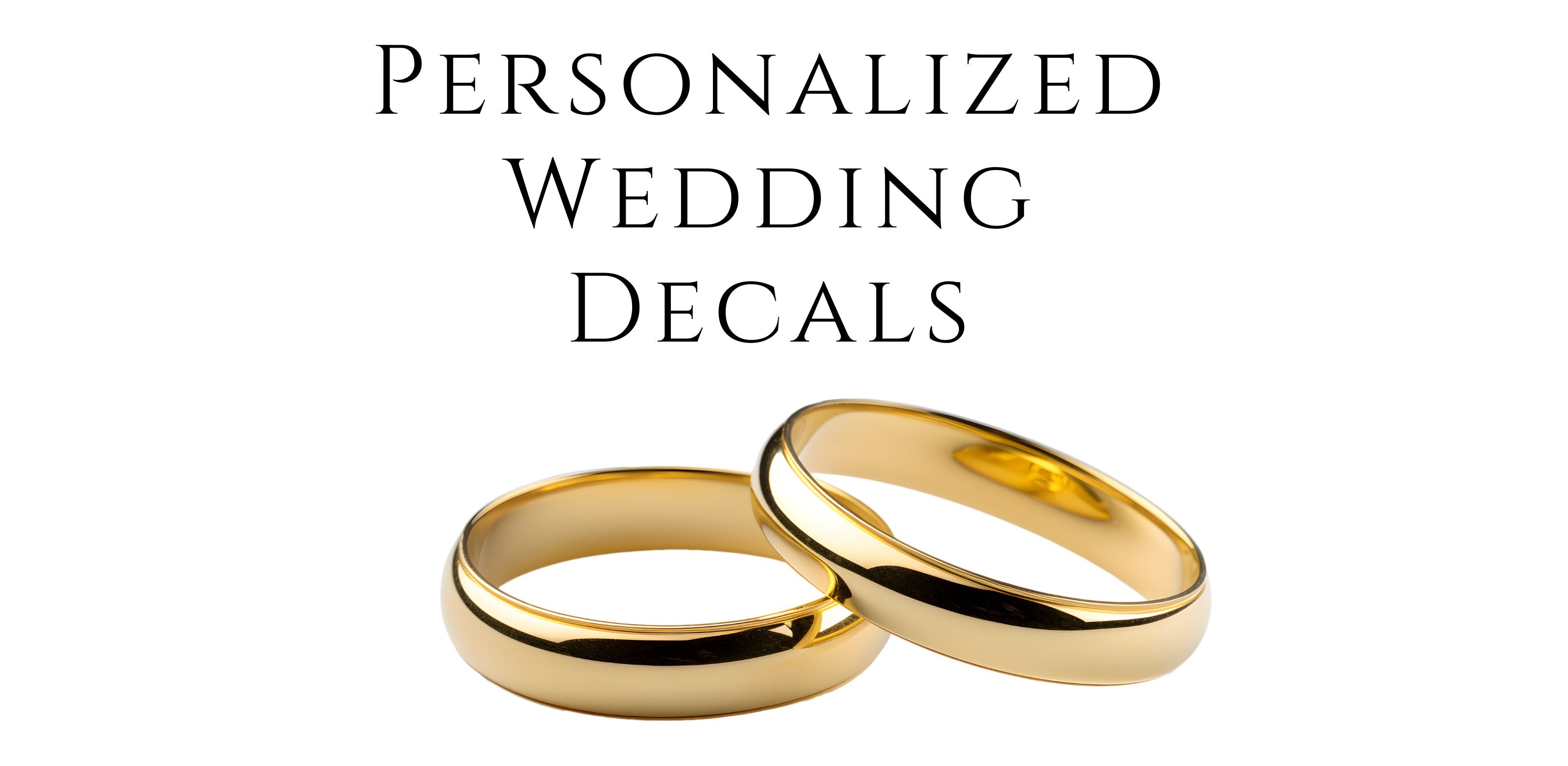 Personalized Wedding Decals — Wallstickers4you