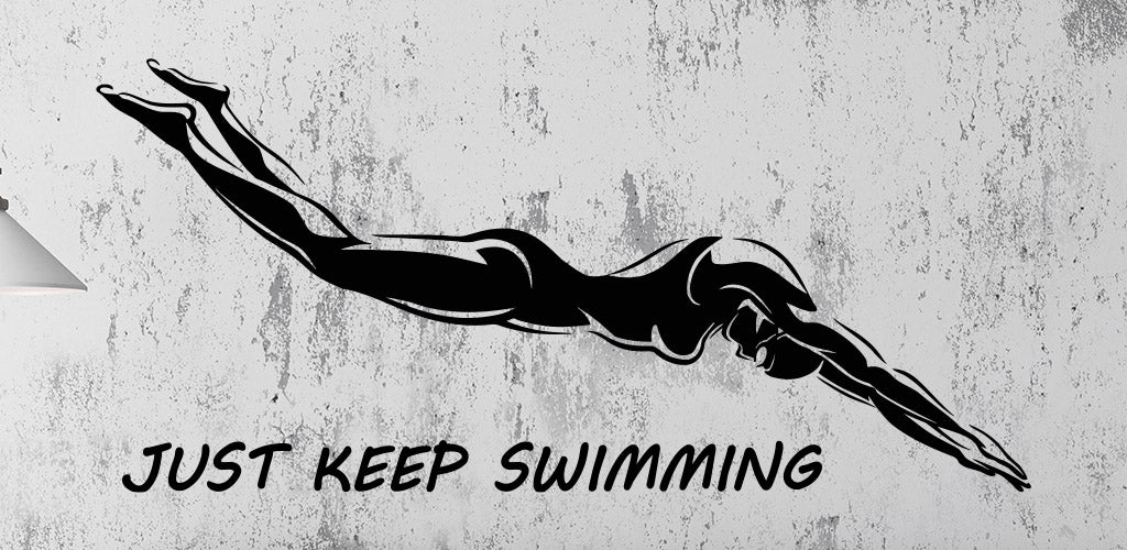 Simming Stickers Custom Swimming Wall Stickers And Decals — Wallstickers4you