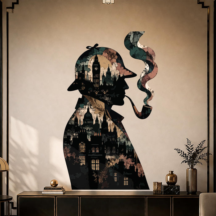Colorful Sherlock Holmes Book Lover Detective Decal z6021