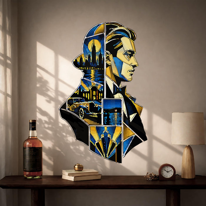 Colorful Book Lover Great Gatsby Wall Decal z6025