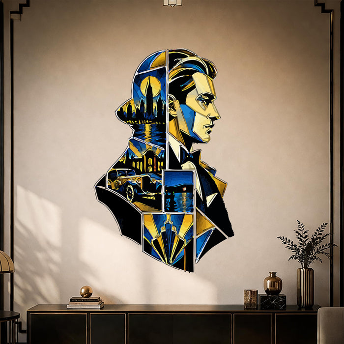 Colorful Book Lover Great Gatsby Wall Decal z6025