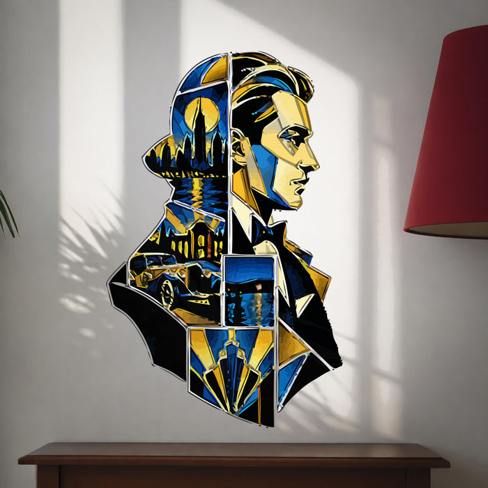 Colorful Book Lover Great Gatsby Wall Decal z6025