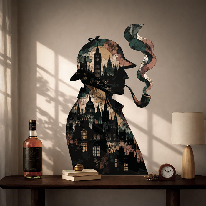 Colorful Sherlock Holmes Book Lover Detective Decal z6021