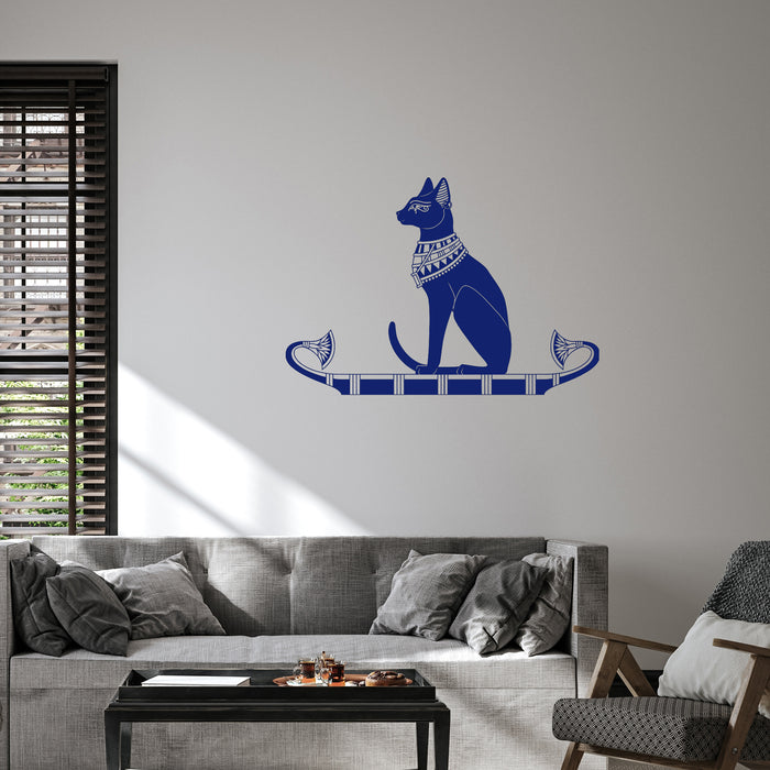 Vinyl Wall Decal Ancient Egypt Egyptian Cat God Bastet Stickers Unique Gift (384ig)