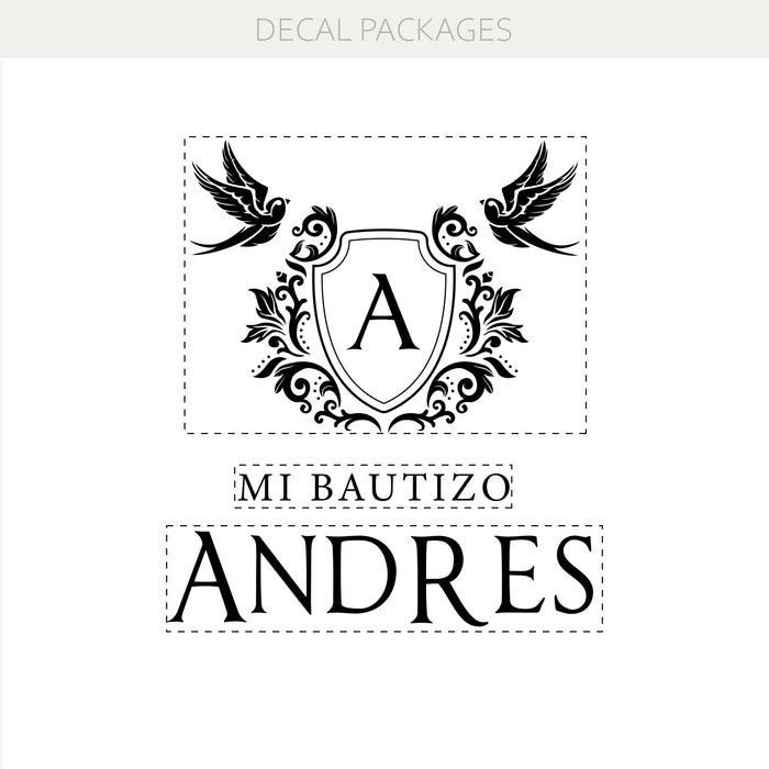 Autocollant mural en vinyle avec couronne de nom de famille personnalisé – Autocollant de nom de famille personnalisé pour la décoration de la maison et du mariage w021