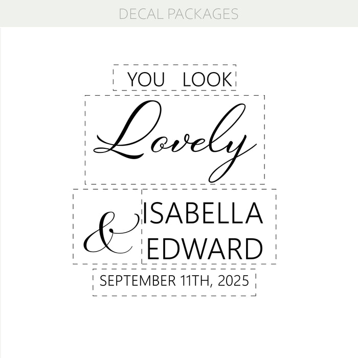 Персонализированная Виниловая Наклейка на Годовщину с Фамилией и Приблизительной Датой Мистера и Миссис – Индивидуальная Свадебная и Домашняя Вывеска w022