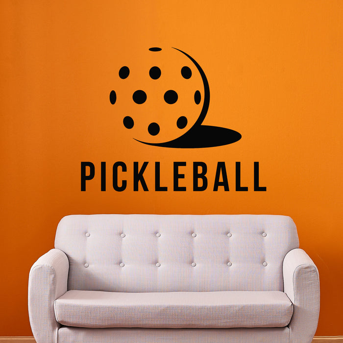 Vinyl Wall Decal Pickleball Game Sport School Tennis Ball Decor Stickers Mural (g9481)