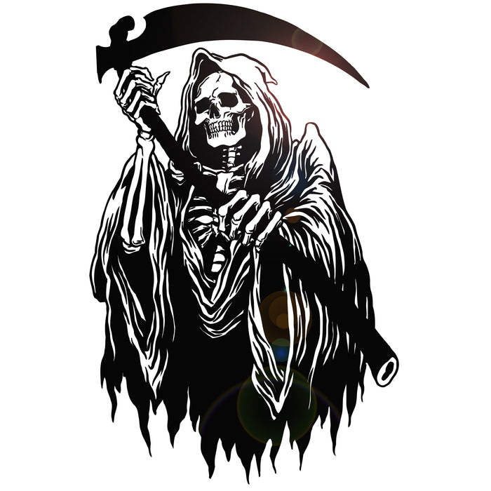 Vinyl Wall Decal Grim Reaper Horror Art Stickers Mural Unique Gift (442ig)