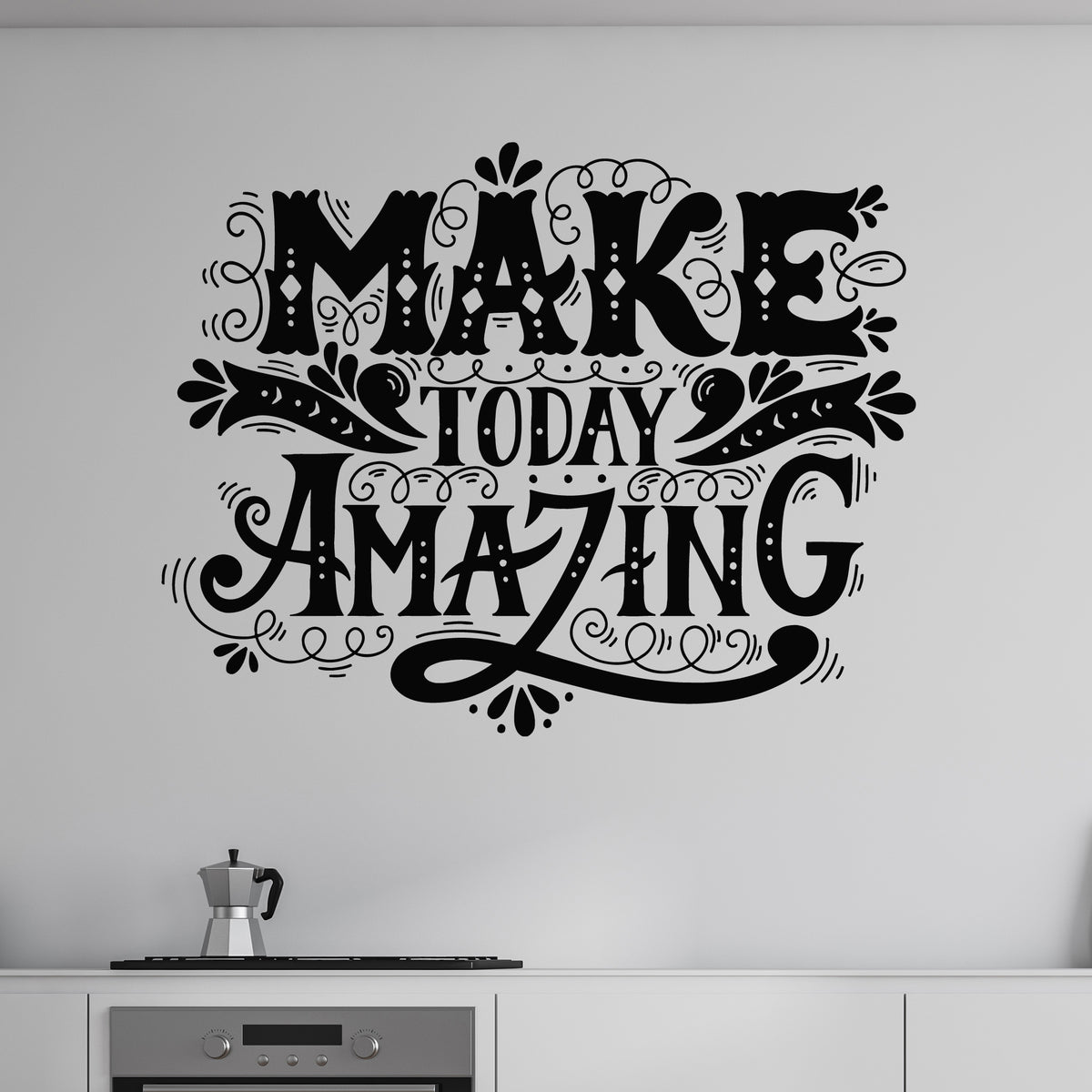 Vinyl Wall Decal Inspirational Quotes Make Today Amazing Words Sticker ...