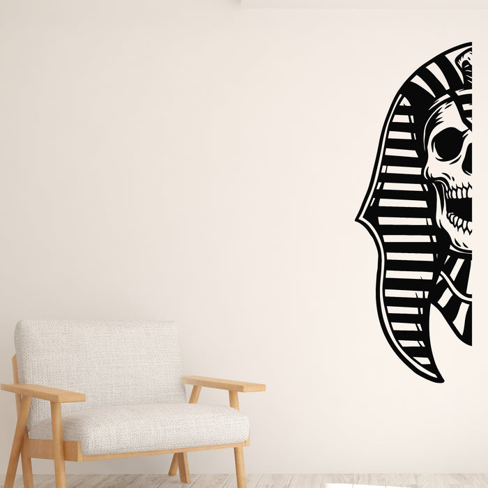Vinyl Wall Decal Pharaoh Skull Bones Ancient Horror Decor Stickers Mural (g9834)