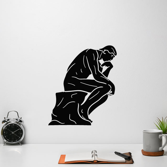 Vinyl Wall Decal Knowledge And Responsibility Theorist Thinker Silhouette Stickers Mural (L053)